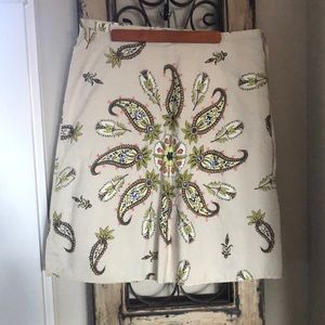 Banana Republic size 14 linen w/ stitching and sequins